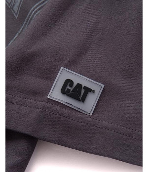 Camiseta hombre 100% algodón — Manga corta con logo — Caterpillar