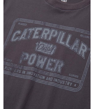 T-Shirt da Uomo Caterpillar - CAT Power Tee - 100% Cotone Manica Corta