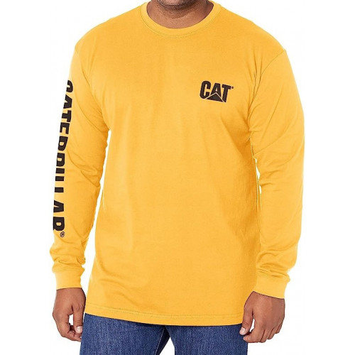 Maglia manica lunga Caterpillar uomo — Girocollo confortevole
