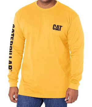 Caterpillar Men's Long Sleeve — Comfortable Crew Neck