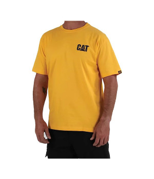 Camiseta hombre 60% algodón/40% poliéster, logo grande en la espalda — CAT