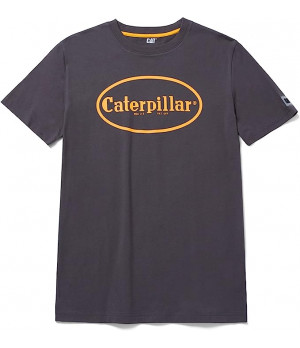 Camiseta hombre cuello redondo manga corta 100% algodón — CAT