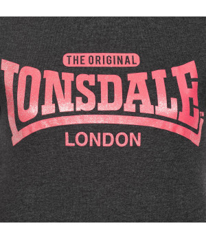 Women's t-shirt with glitter chest print, short sleeves in cotton blend — Lonsdale