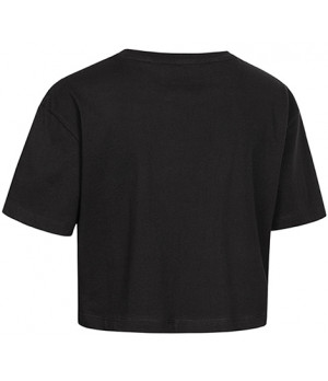 Cropped T-Shirt Damen mit Rundhalsausschnitt aus Baumwolle — Lonsdale