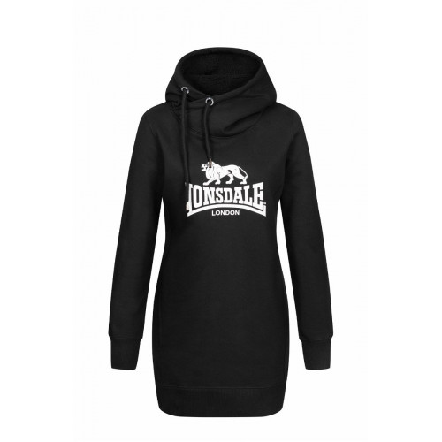Weites, warmes Sweatkleid mit Kapuze — Lonsdale