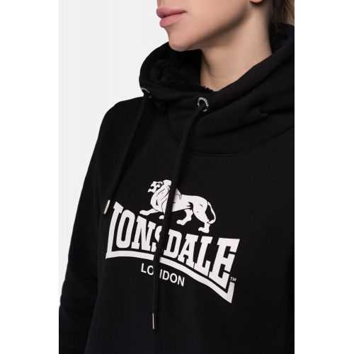 Weites, warmes Sweatkleid mit Kapuze — Lonsdale