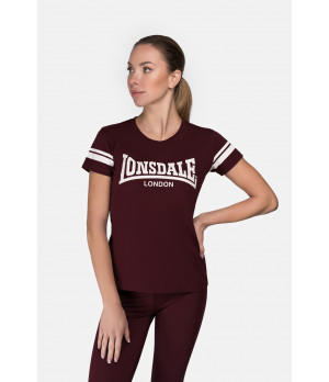 Camiseta deportiva mujer ajustada en algodón y elastano — Lonsdale