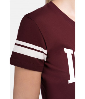 Women's fitted sport t-shirt in cotton and elastane — Lonsdale