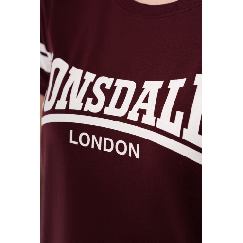 Women's fitted sport t-shirt in cotton and elastane — Lonsdale