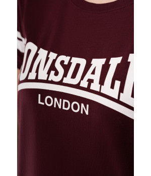 Women's fitted sport t-shirt in cotton and elastane — Lonsdale