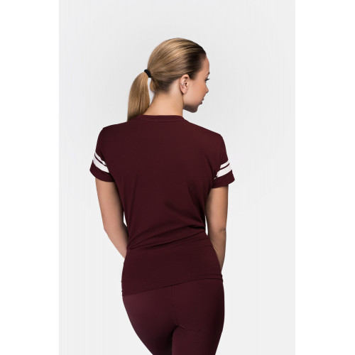 Maglietta sportiva donna aderente in cotone ed elastan — Lonsdale