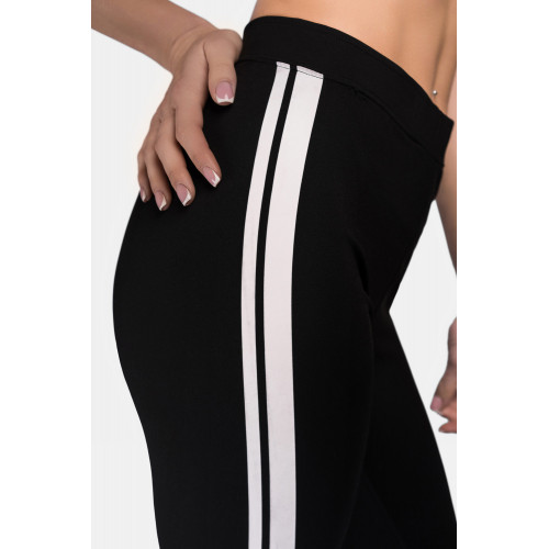 Leggings slim fit donna con strisce laterali — Lonsdale