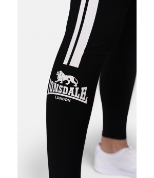 Leggins Donna Lonsdale - Slim Fit con Strisce Laterali e Logo Sotto Ginocchio