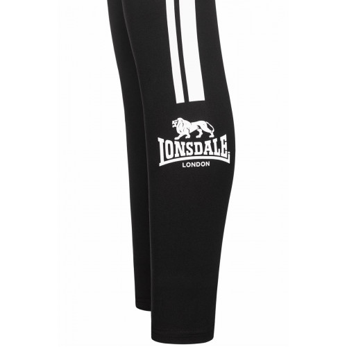 Leggins Donna Lonsdale - Slim Fit con Strisce Laterali e Logo Sotto Ginocchio