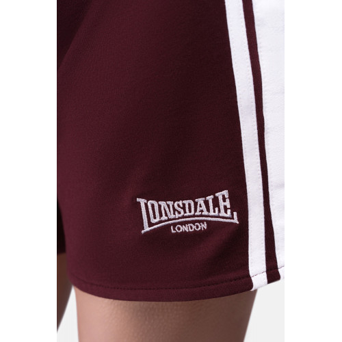 Shorts deportivos mujer en algodón mixto, cintura elástica — Lonsdale