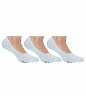 3-Pack Cotton No-Show Socks with Silicone Heel — Lonsdale