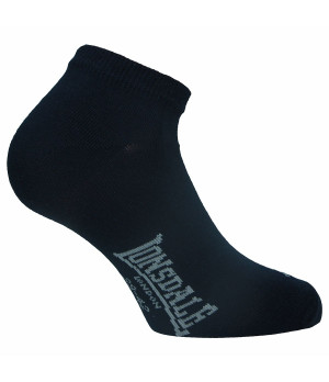 Chaussettes sneaker en coton peigné 3 paires — mi-cheville unisexes Lonsdale