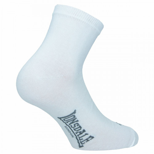 Calcetines de algodón peinado — 3 pares tobilleros Lonsdale