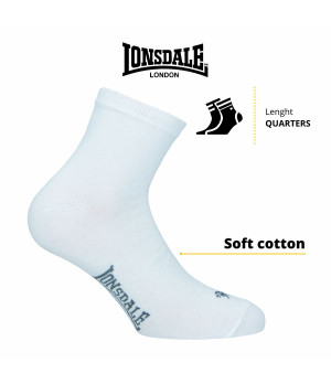 Socken aus gekämmter Baumwolle — 3 Paar knöchelhoch Lonsdale