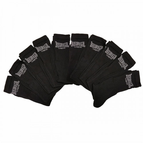 Tennis socks 10-pack — mid-calf cotton-terry Lonsdale