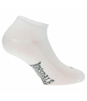 No-show pique cotton socks 3 pack, anti-slip cuff — Lonsdale