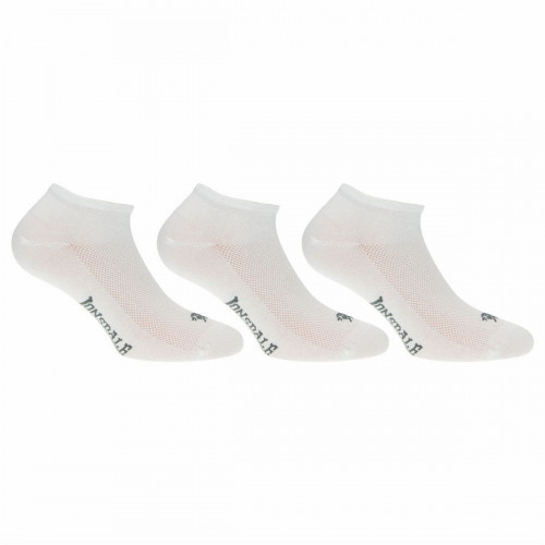 Unsichtbare Socken 3er-Pack aus Baumwoll-Piqué, Anti-Rutsch-Bündchen — Lonsdale