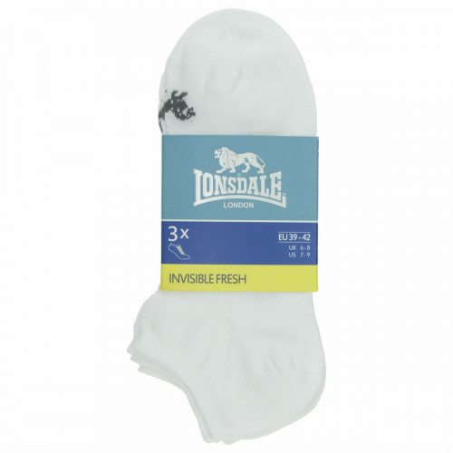 Calzini Invisibili Lonsdale Fresh - 3 Paia in Cotone Piquet