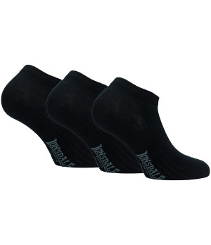 Calcetines de algodón peinado 3 pares tobilleros transpirables — Lonsdale
