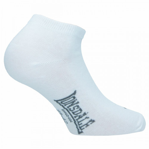 Calzini sneaker 3 paia, cotone pettinato, altezza caviglia — Lonsdale