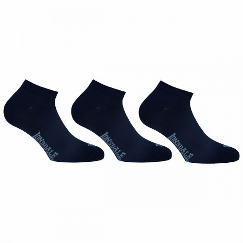 Sneaker-Socken 3er-Pack, gekämmte Baumwolle, knöchelhoch — Lonsdale