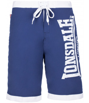 Bermuda de bain homme en polyester uni avec logo latéral — Lonsdale