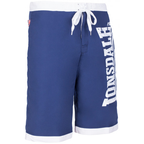 Einfarbige Herren-Bermudas aus Polyester mit seitlichem Logo — Lonsdale