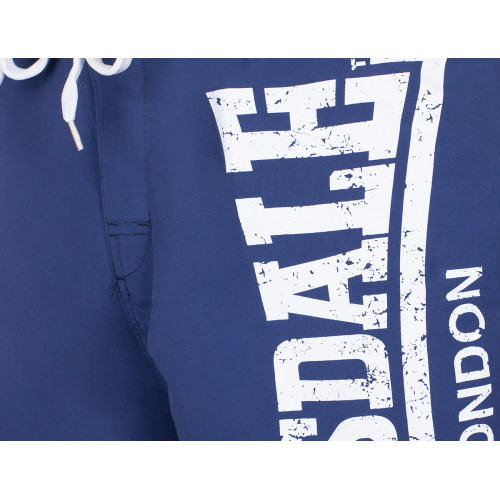 Einfarbige Herren-Bermudas aus Polyester mit seitlichem Logo — Lonsdale