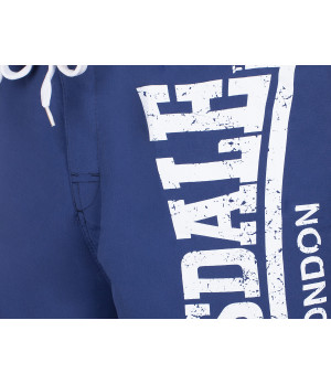 Bermuda de bain homme en polyester uni avec logo latéral — Lonsdale