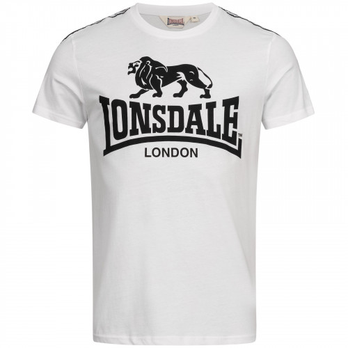 Camiseta hombre cuello redondo manga corta 100% algodón — Lonsdale