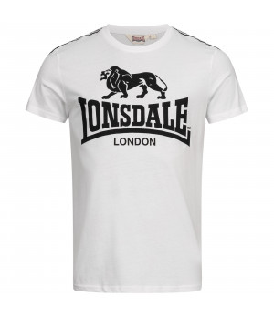 Camiseta hombre cuello redondo manga corta 100% algodón — Lonsdale