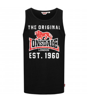 Canotta uomo 100% cotone regular fit con logo — Lonsdale