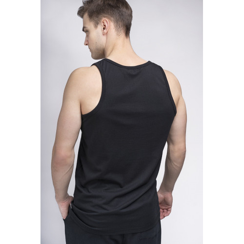 Men's 100% Cotton Regular Fit Tank Top with Logo — Lonsdale