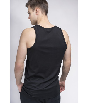 Camiseta de tirantes hombre 100% algodón corte regular con logo — Lonsdale