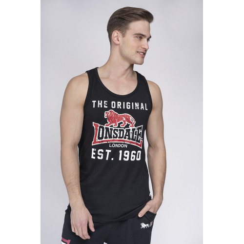 Herren Tanktop 100% Baumwolle Regular Fit mit Logo — Lonsdale