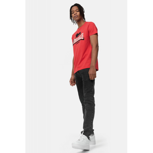 Men's 100% Cotton Flocked Bicolor T-shirt — Lonsdale