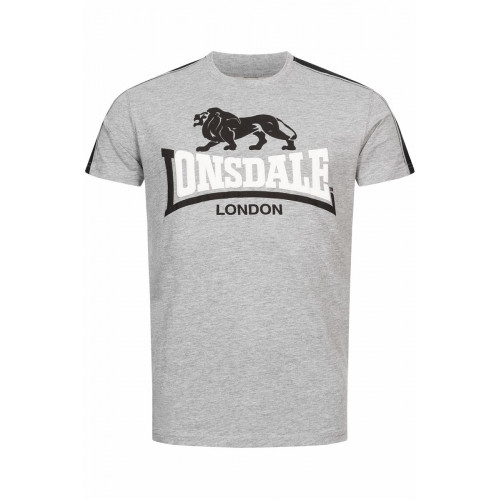 T-Shirt Uomo Lonsdale - Maglietta Cotone e Viscosa Bicolore Stampa in Gomma Leggera