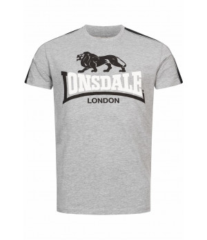 T-Shirt Uomo Lonsdale - Maglietta Cotone e Viscosa Bicolore Stampa in Gomma Leggera