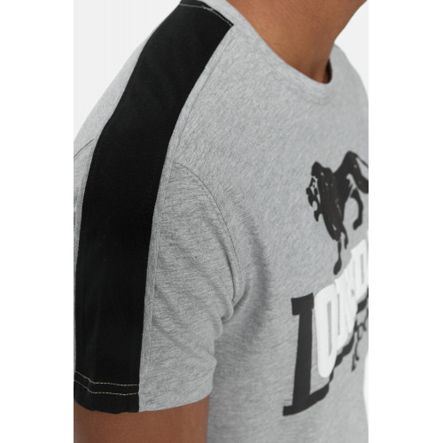 Camiseta hombre manga corta con insertos 90% algodón peinado — Lonsdale