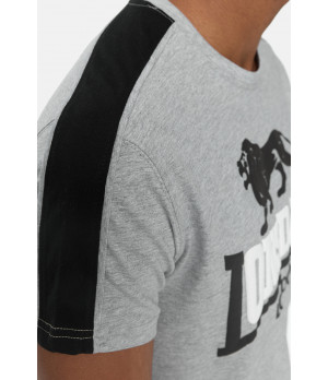 T-shirt uomo manica corta con inserti cotone pettinato 90% — Lonsdale