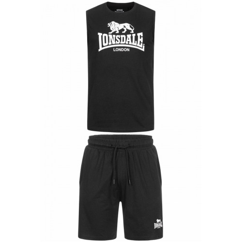 Set t-shirt e shorts in cotone/poliestere — Traspirante e comodo Lonsdale