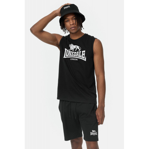 Set camiseta y shorts en algodón/poliéster — Transpirable y cómodo Lonsdale