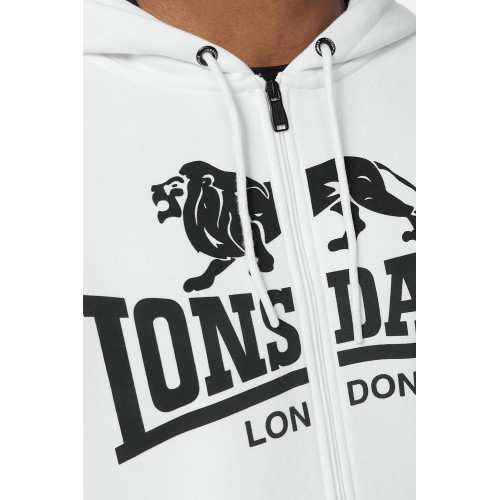 Sudadera hombre con capucha y bolsillo canguro en tejido mixto — Lonsdale