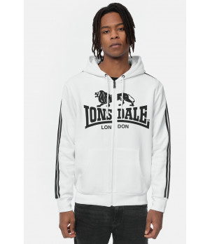 Sudadera hombre con capucha y bolsillo canguro en tejido mixto — Lonsdale