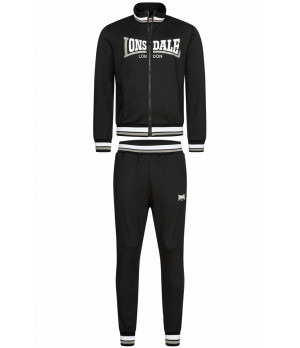 Tuta da jogging uomo tinta unita — polsini a costine, zip e tasche, Lonsdale